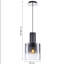Jedidja 1 - Light Black Single Pendant