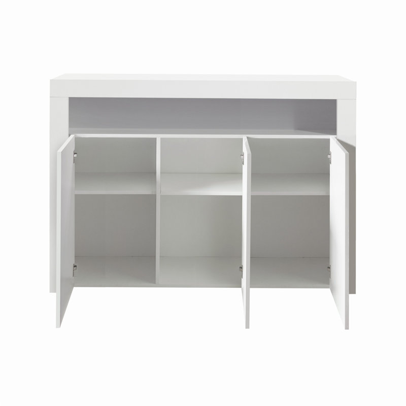 Buffet décoratif Drud, Blanc