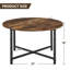Table basse ronde et rustique