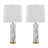 Marbella 26" Marble Table Lamp - Set of 2