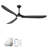Black Smart Ceiling Fan With Led Light-678035309