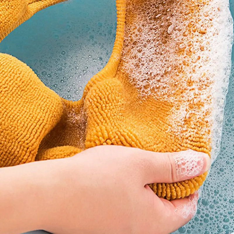 2 pièces de coussin de siège de toilette pour salle de bain avec poignée chauffante plus épaisse, Jaune