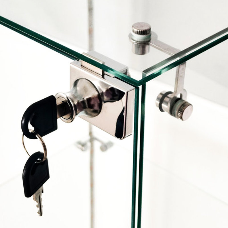Armoire à vin blanc avec verre trempé, éclairage à DEL, verrouillable pour sol accidenté, aspect classique, 3 à 4 tablettes, bois franc d'ingénierie et panneau de particules, largeur de 13,85 po avec bande, pivotant