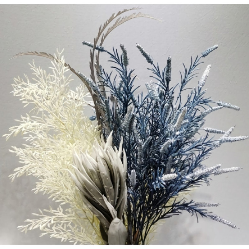 Ensemble de fleurs simulées