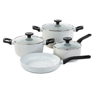 BergHOFF Leo Glints 7Pc Ceramic Nonstick Cookware Set, Spirit