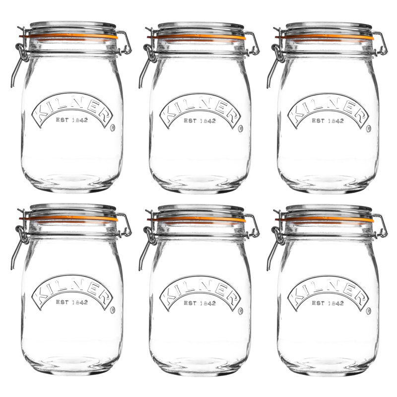Kilner Round Clip Top Jars, 6
