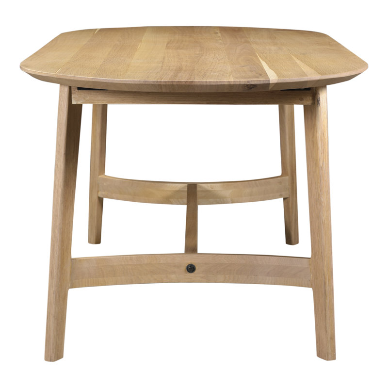 Signa Solid Oak Dining Table, 36" W x 76" L, Natural