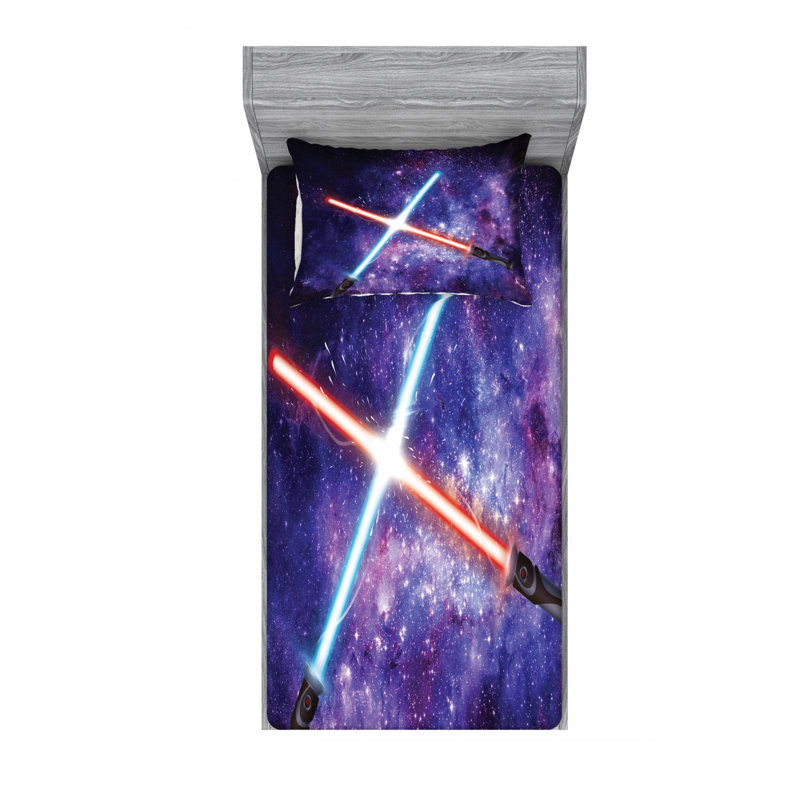 Microfiber Sheet Set, Twin Sheet Set with 1 Pillowcase