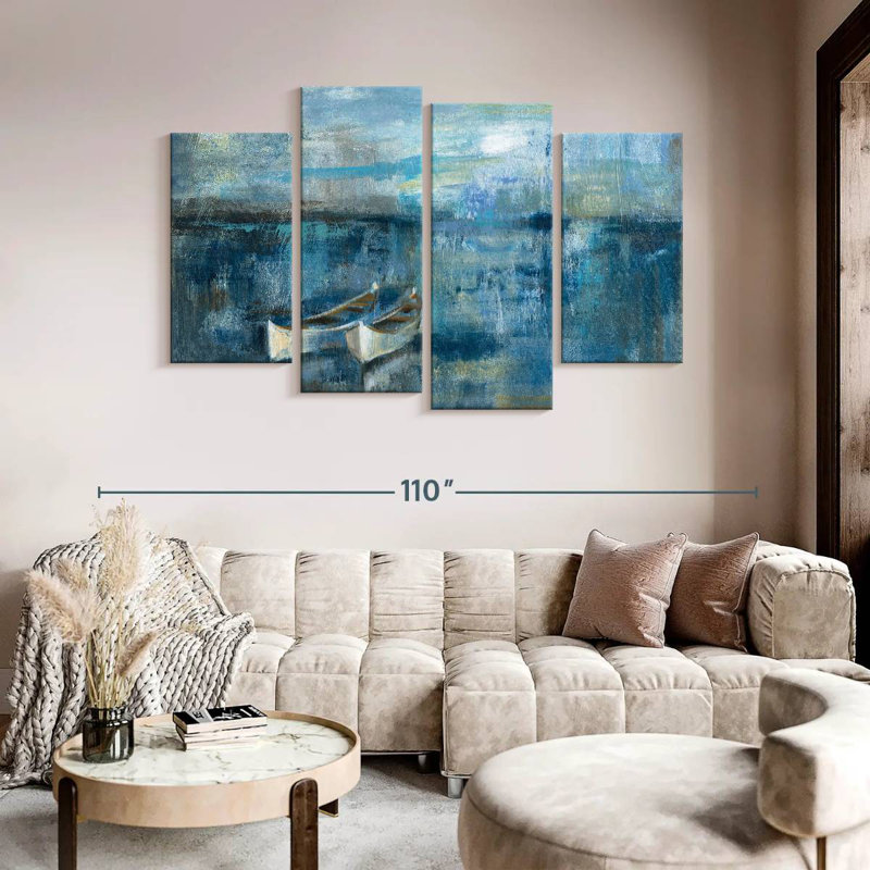 Mehar Two Boats, 54" H x 84" W