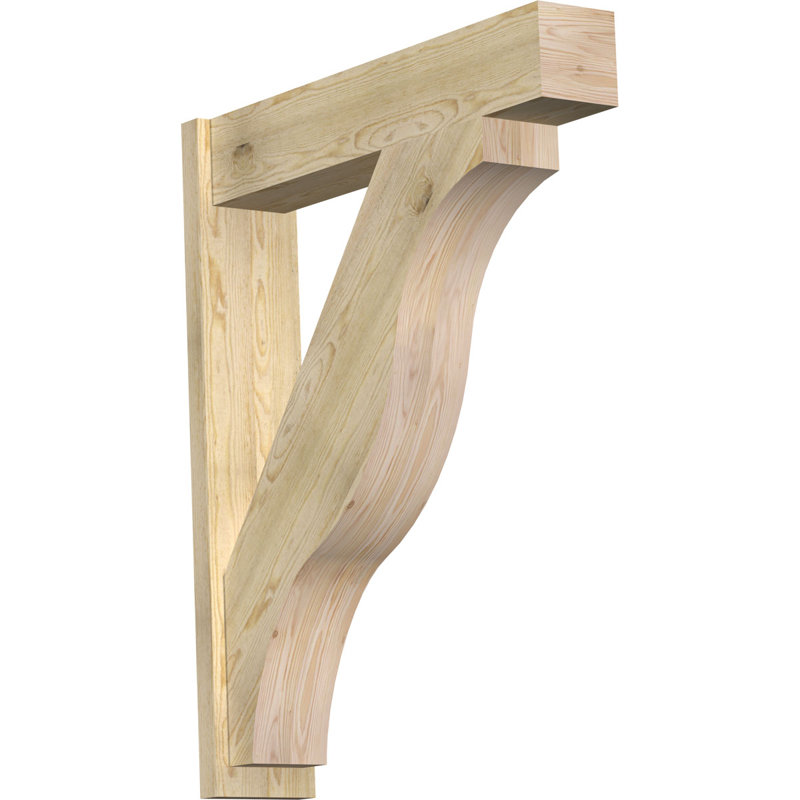 Jeu de blocs Funston, 8" W Douglas Fir (Rough Sawn), P 38 po x H 46 po