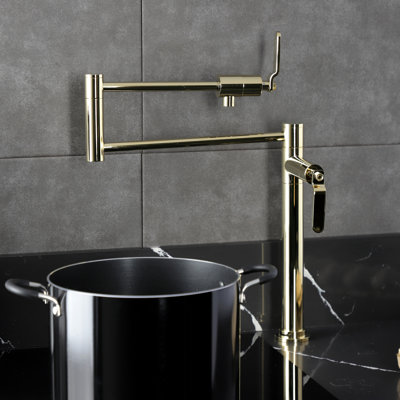 Kingston Brass Whitaker Two-Handle 1-Hole Deck Mount Pot Filler Faucet