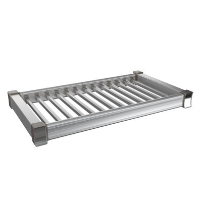 Premium 30" Full-Extension Slide-out Pant Rack for Cabinets with Premium Aluminum Frame