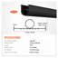 Seuil de porte de garage et joints inférieurs 10 pi PVC imperméable universel