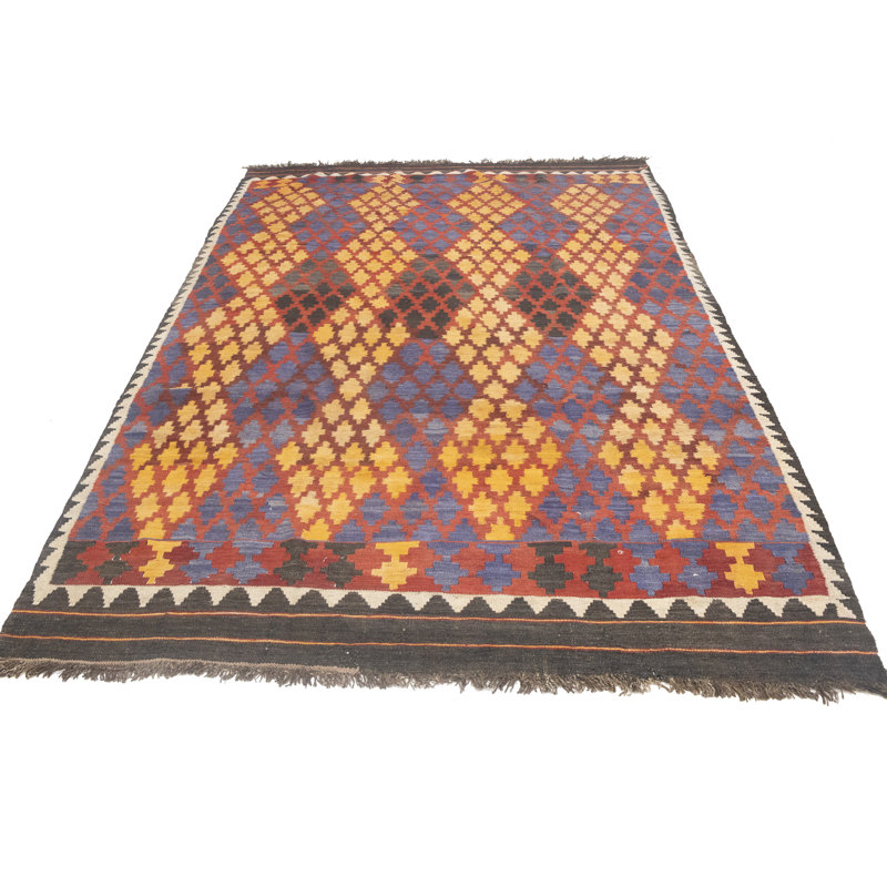Tapis tribal multicolore 7 x 10