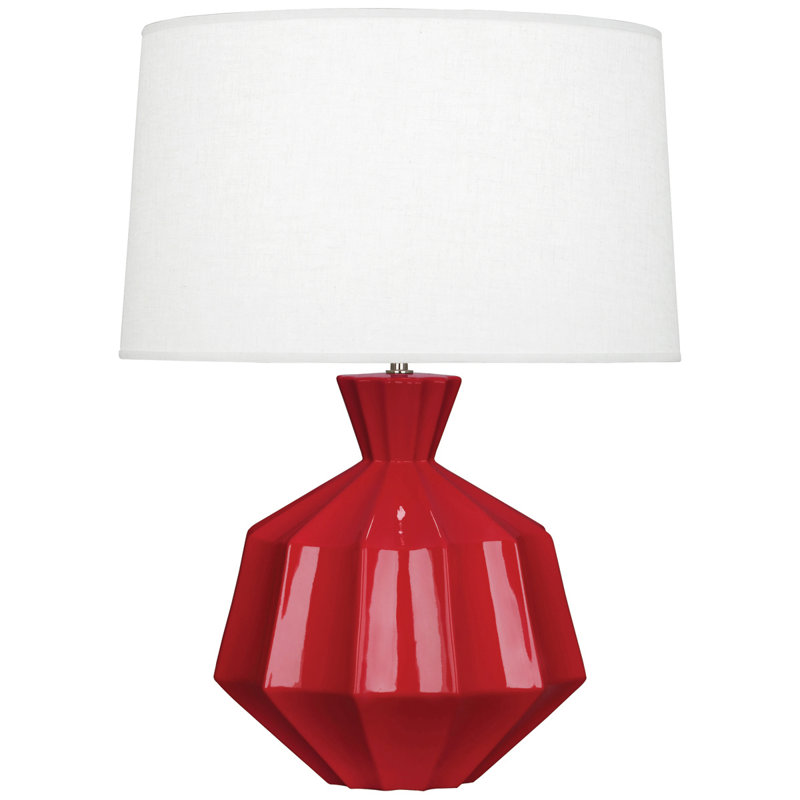 Small Orion Accent Lamp, Ruby Red, 27" H x 19.5" W x 19.5" D