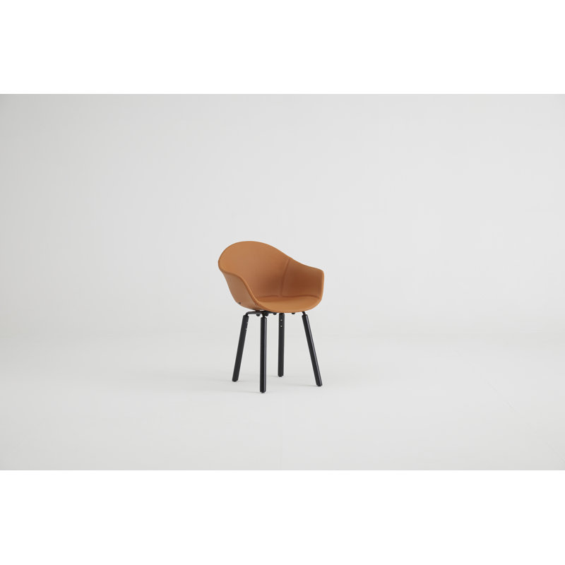 Chaise de salle à manger rembourrée TA, Noir