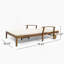 Double chaise longue de patio avec coussin-58746794