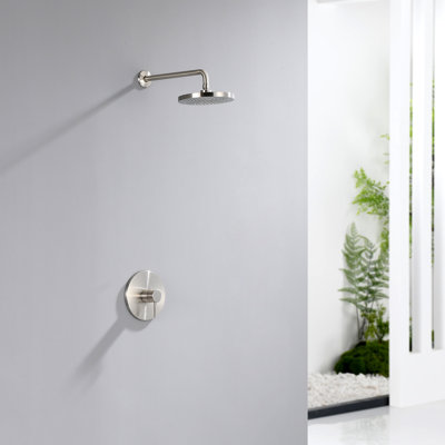 Single Handle 1-Spray Shower Faucet with Valve