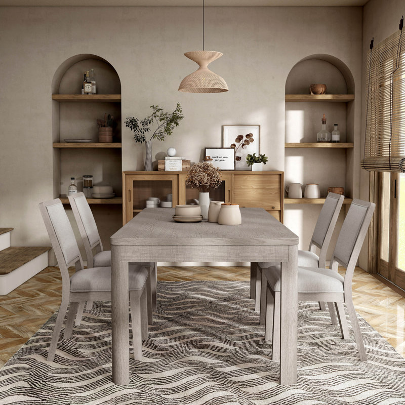 Otisha Dining Table Set, 5 Pieces: Table, 4 Chairs