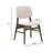 5-Piece Wood Dining Set with Upholstered Chairs-1253638770-1165014203