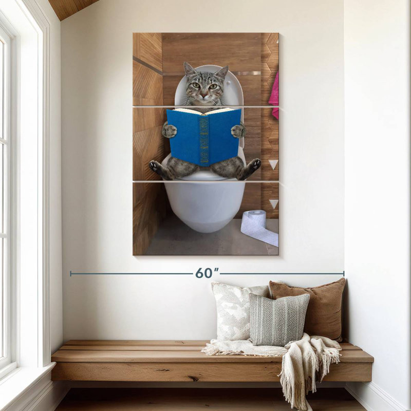 Toilette pour chat Ketti Tabby, H 50 po x l 32 po