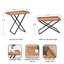 Table de bout avec plateau en bois massif Monaco