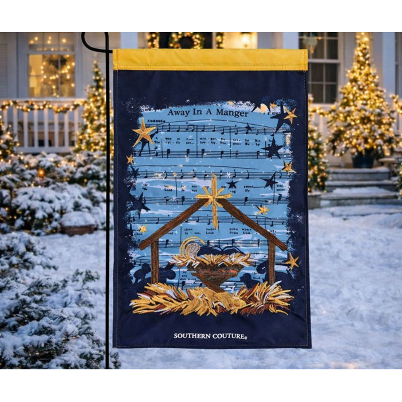 Drapeau de jardin «Away In A Manger»