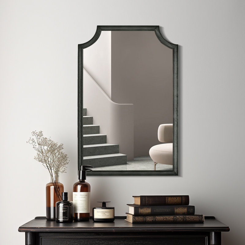 Mikye Solid Wood Rectangle Mirror, 30" H x 20" W