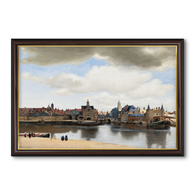 View of Delft (Gezicht op Delft), c. 1660-1661-Johannes Vermeer-Custom Framed Canvas