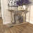 Ferreira Wood White Console Table with Distressed Accents