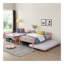 Lit superposé avec couchette METAL - rose-118678343