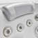 Bueno Spa Dallas 6 - Person 82 - Jets Square Acrylic Hot Tub with Cover and Ozonator in White