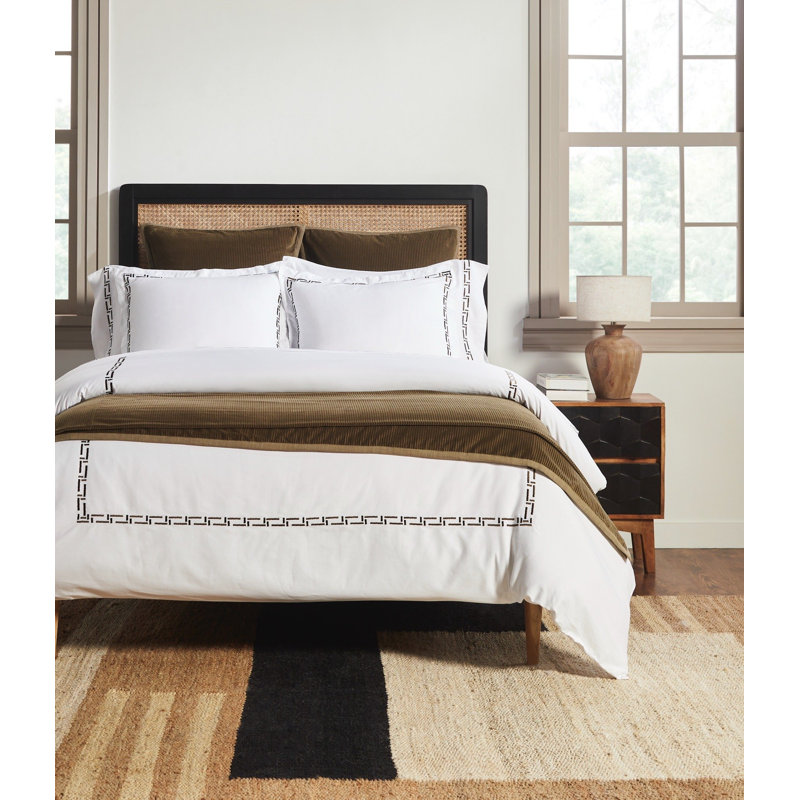 Edison Cypress Sham - Standard, Biege, Full / Double