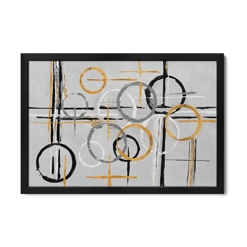 Circles in Motion II - reproduction d'art murale - affiche de galerie, H 16 po x l 24 po