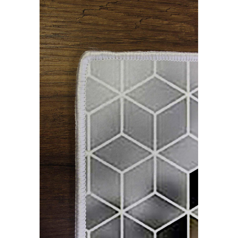 Premium Hall Carpet (3.3 x 6.6 ft), 100% Polyester, 0.3 in Pile Height | Antibacterial, Non-Slip PVC Dot Underside, 650 g/m² | Durable Woven Design, 3D Digital Printing, Machine Washable, Ideal for Home Décor