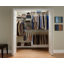 Heavy Duty Adjustable Wardrobe System with Shoe Shelf and Clothes Rail 2.4m Wide White Wire Shelving by ClosetMaid ShelfTrack
