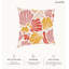 Coussin décoratif d'intérieur abstrait floral 18 po x 18 po Wynwood Studio