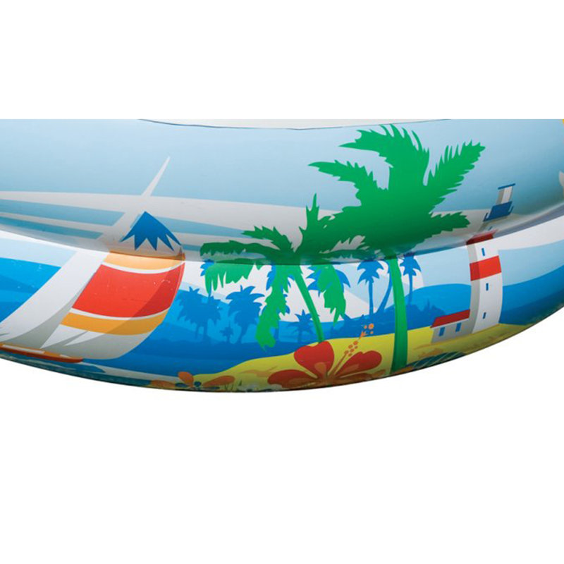 Intex 8.5" x 5.25" x 18" Seaside Paradise Inflatable Kiddie Pool & Electric Air Pump