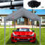 Toile de remplacement pour abri d'auto 12 x 20 pi - imperméable,. 76 boucles élastiques. Polypropylène gris. Installation simple et espace de rangement. Housse d'abri de garage polyvalente pour les activités de plein air-121640425