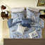 Ensemble de literie pour lit très grand en coton à motif floral rétro