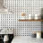 Ariston and Nero Marquina Marble Pinwheel Polished Mosaic Wall & Floor Tile