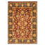 Tapis décoratif en laine noué à la main de conception unique noué à la main new age de style persan 18/20 rouge foncé 6 pi 1 po x 8 pi 6 po