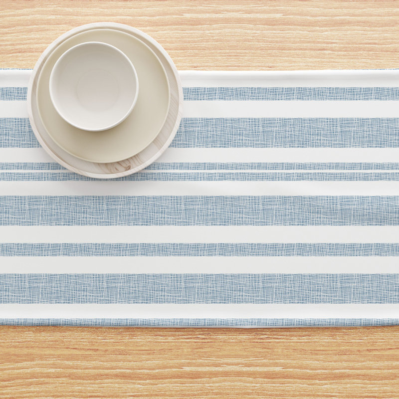 Matira Rectangular Striped Cotton Table Runner