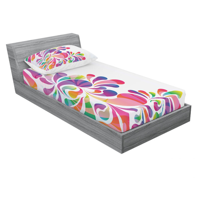 Microfiber Sheet Set, Twin Sheet Set with Fitted Sheet