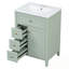 Meuble-lavabo avec lavabo, 3 tiroirs, 1 armoire et tablette réglable-2059834017