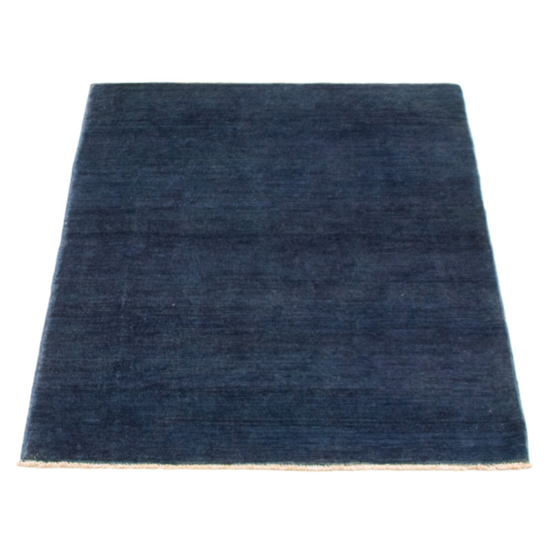 Tapis unique en laine nouvel âge rectangulaire 3 pi 2 po x 4 pi 8 po bleu marine