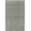 Tapis en laine et coton de couleur unie grise tissé à la main Southbury-29161243