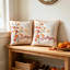 Ensemble de 2 coussins décoratifs à motif floral d'automne de Thanksgiving-132761679