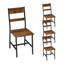 45cm H Metal Ladder Back Parsons Chair-1452156750