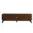 67.9 Inch Mid Century Modern Rattan TV Stand For Tvs Up To 75", Entertainment Cabinet, Media Console For Living Room Media Room, Solid Wood Feet & Rattan Cabinet Doors - Walnut-2021976021